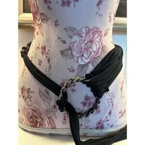 Hip Belt Handmade Black Silver Festival Rave belt adjustable